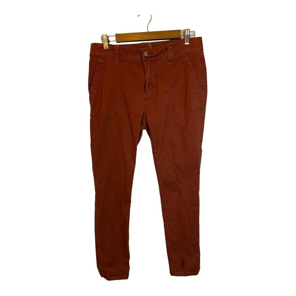 Toad&Co Women’s Skinny Outdoor Pants – Size 10, Orange, Casual/Outdoor Travel